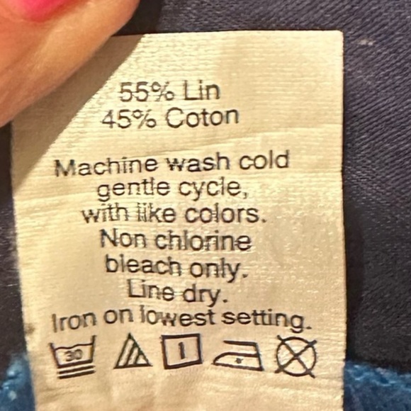 J. Crew Blue and Pink Flowered Shorts with Pockets Size 6 - Picture 4 of 4